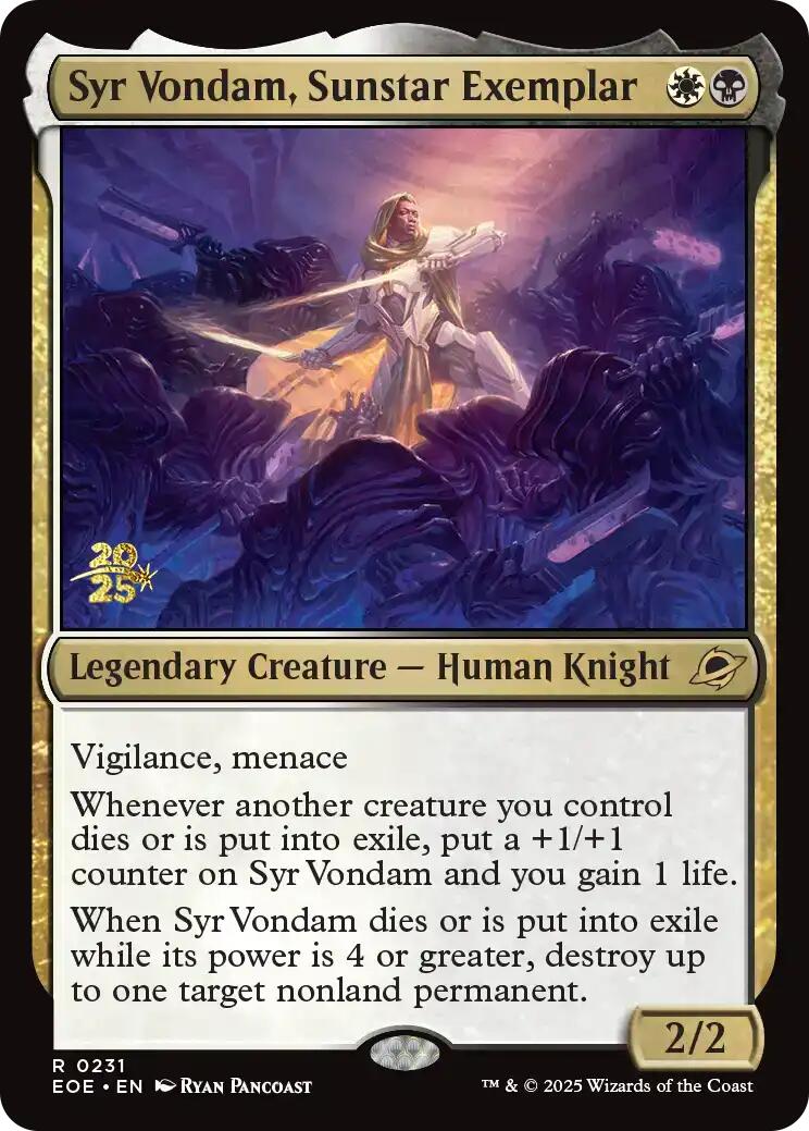 Syr Vondam, Sunstar Exemplar [Edge of Eternities Prerelease Promos] | Local Legends