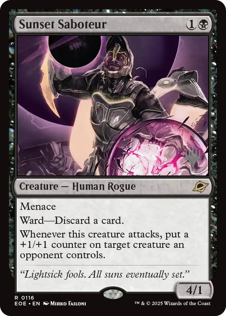 Sunset Saboteur [Edge of Eternities Promo Pack] | Local Legends