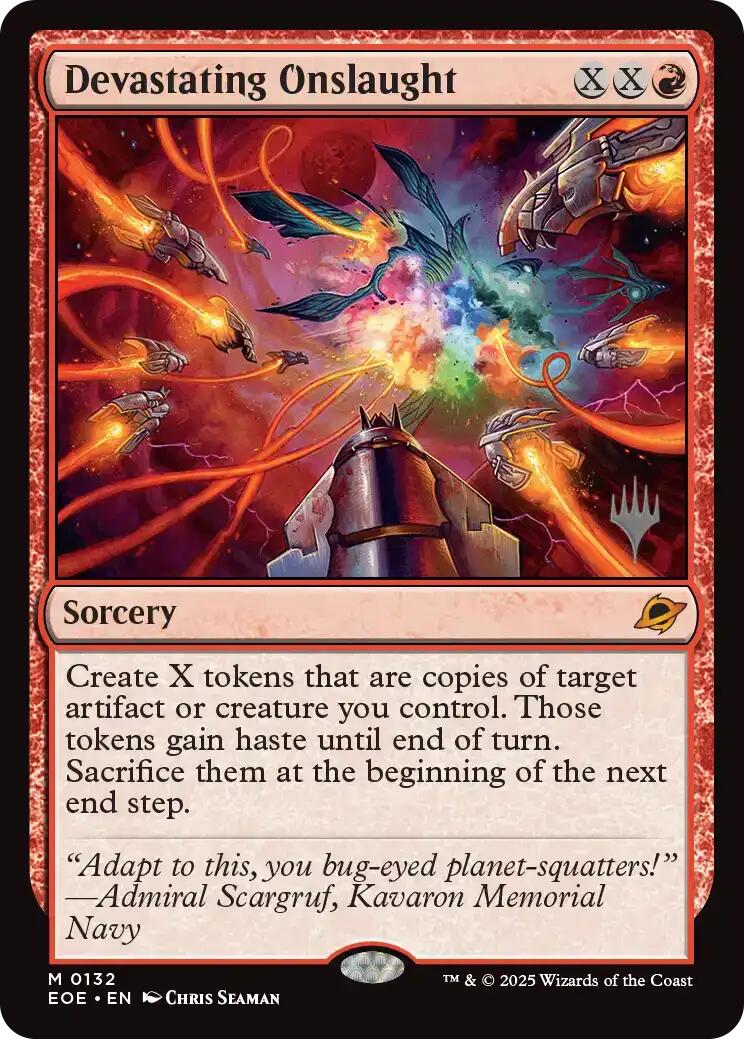 Devastating Onslaught [Edge of Eternities Promo Pack] | Local Legends