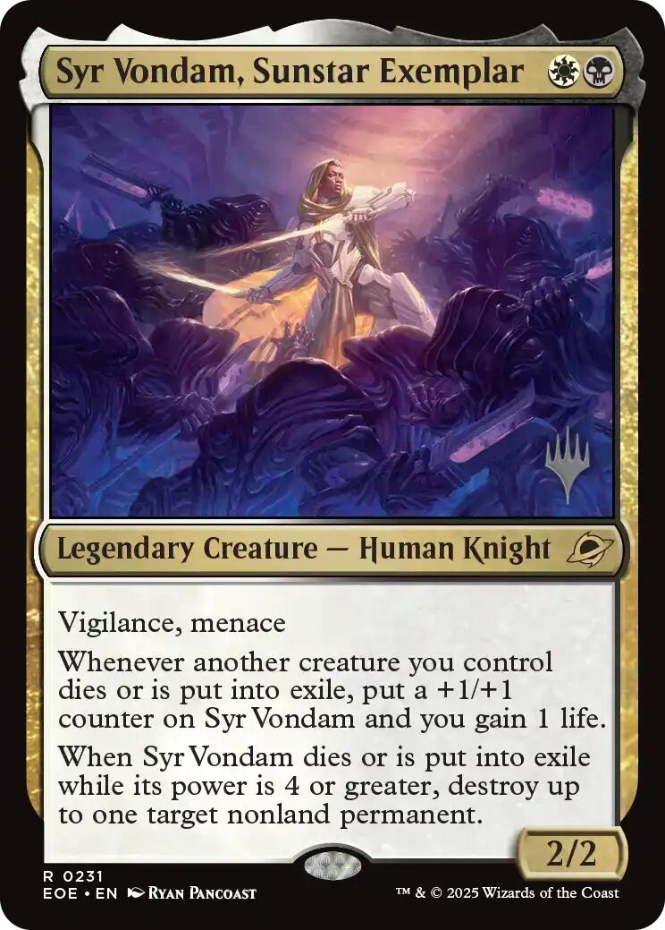 Syr Vondam, Sunstar Exemplar [Edge of Eternities Promo Pack] | Local Legends