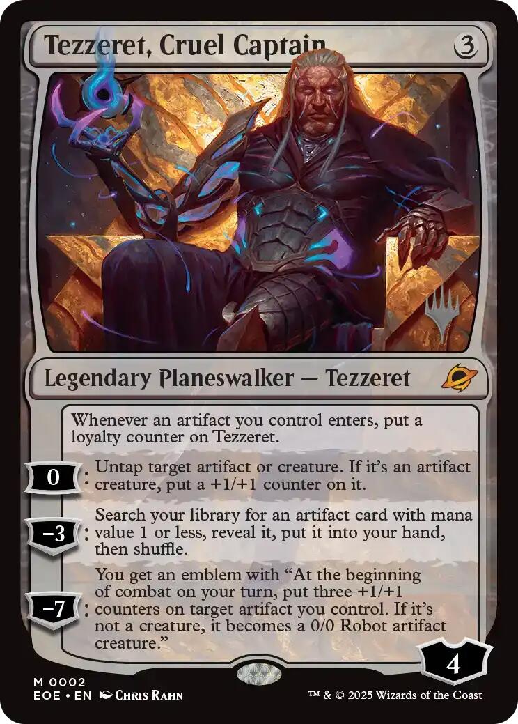 Tezzeret, Cruel Captain [Edge of Eternities Promo Pack] | Local Legends