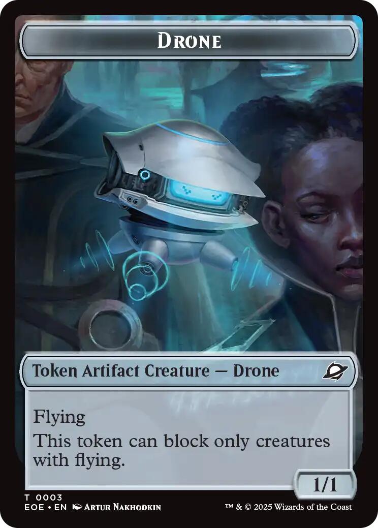 Drone // Lander (0006) Doubled-Sided Token [Edge of Eternities Tokens] | Local Legends