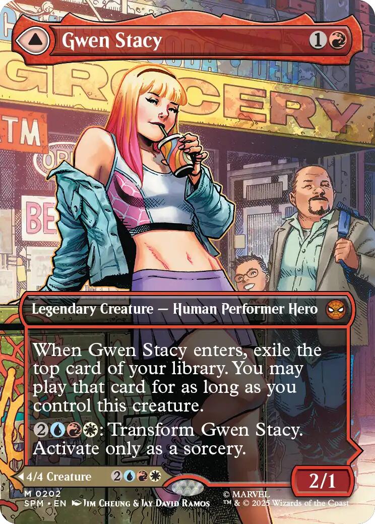 Gwen Stacy (0202) (Borderless) [Marvel's Spider-Man] | Local Legends