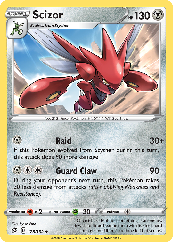 Scizor (128/192) [Sword & Shield: Rebel Clash] | Golgari Games