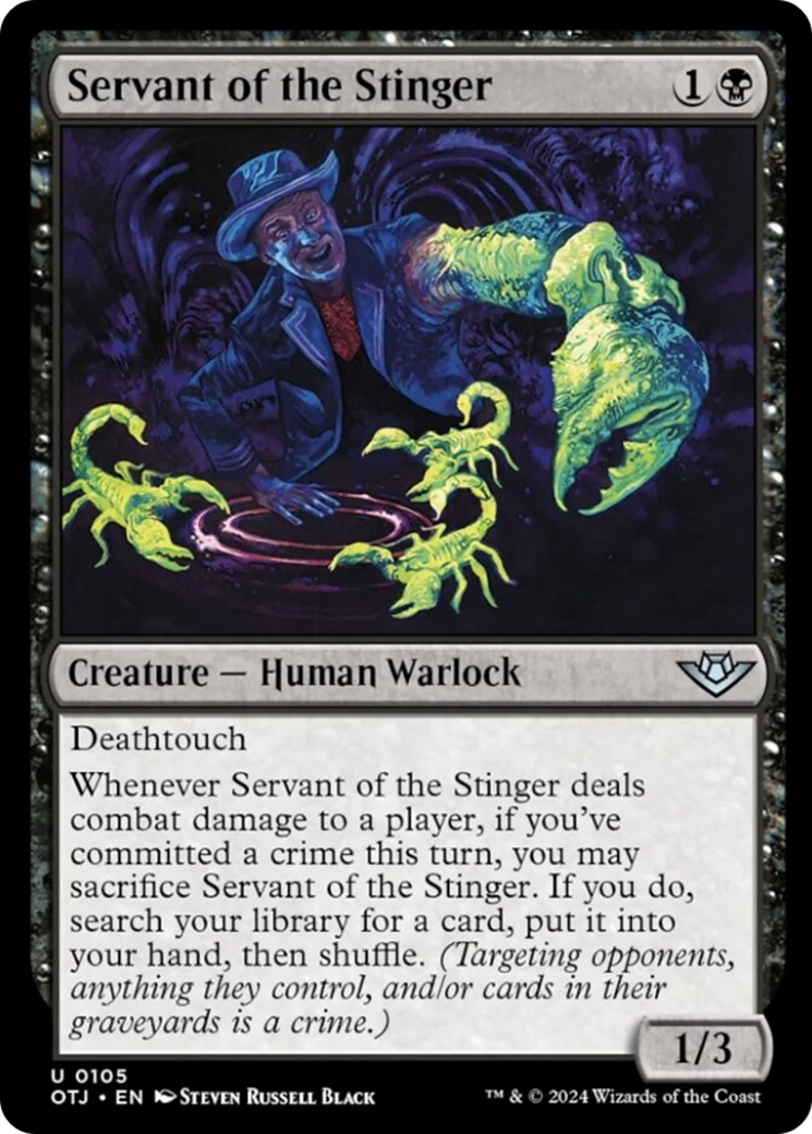 Servant of the Stinger [Outlaws of Thunder Junction] | Golgari Games