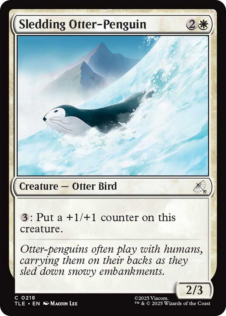 Sledding Otter-Penguin (0218) | Local Legends