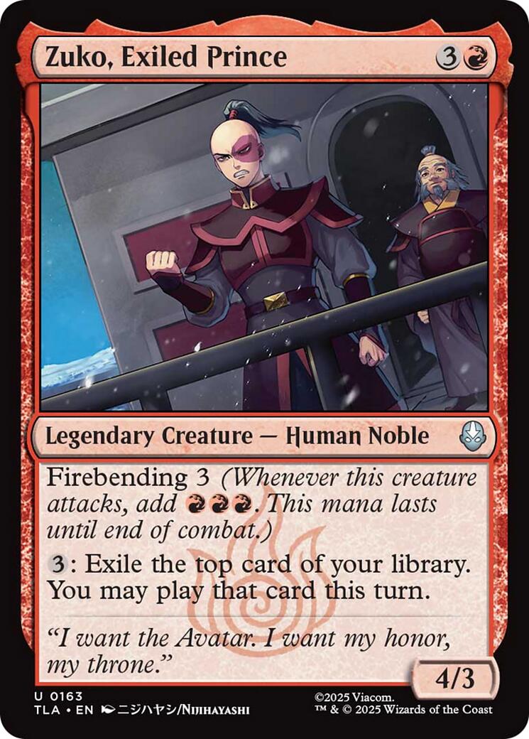 Zuko, Exiled Prince | Local Legends