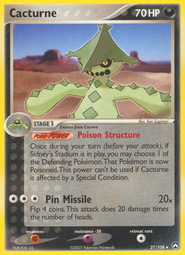 Cacturne (27/108) [EX: Power Keepers] | Local Legends
