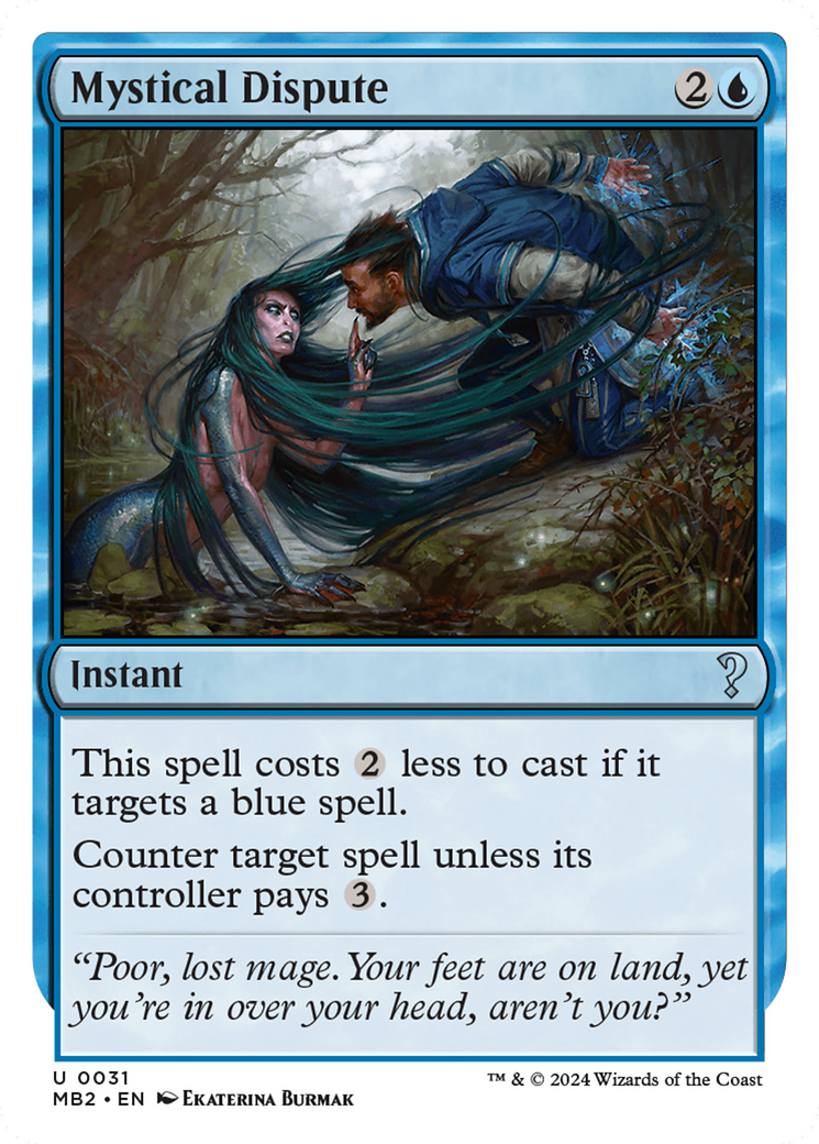 Mystical Dispute (White Border) [Mystery Booster 2] | Local Legends