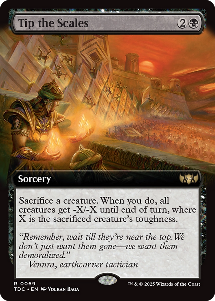 Tip the Scales (Extended Art) [Tarkir: Dragonstorm Commander] | Local Legends