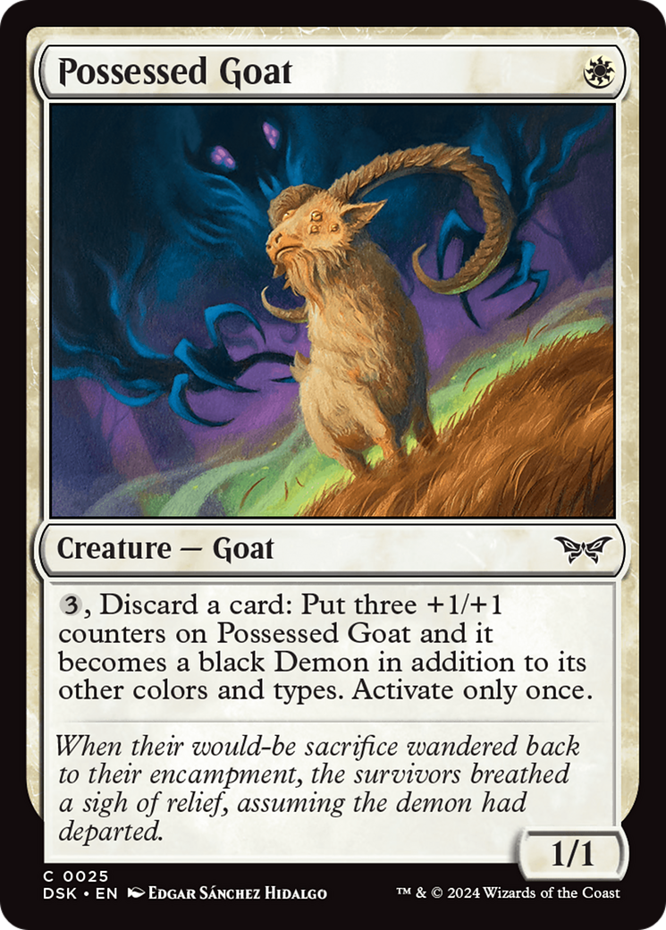 Possessed Goat [Duskmourn: House of Horror] | Local Legends