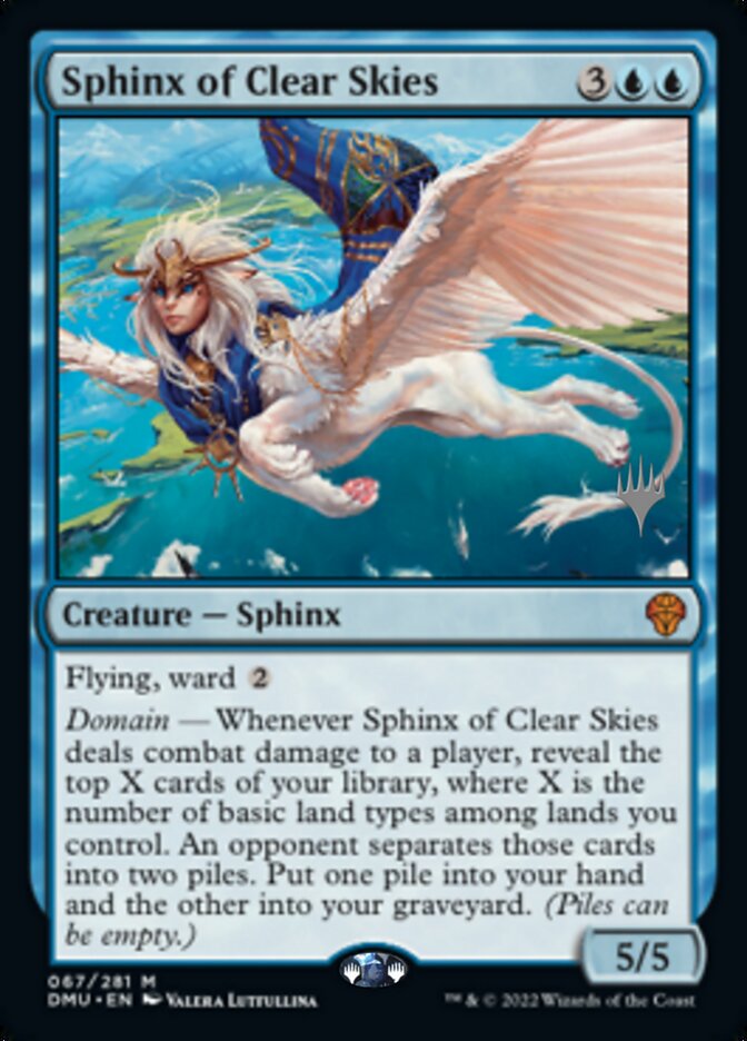 Sphinx of Clear Skies (Promo Pack) [Dominaria United Promos] | Golgari Games