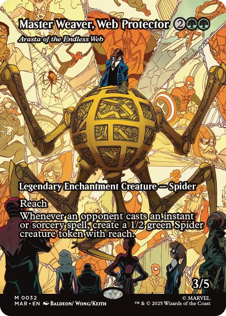 Master Weaver, Web Protector - Arasta of the Endless Web (Borderless) [Marvel Universe: Eternal-Legal] | Local Legends