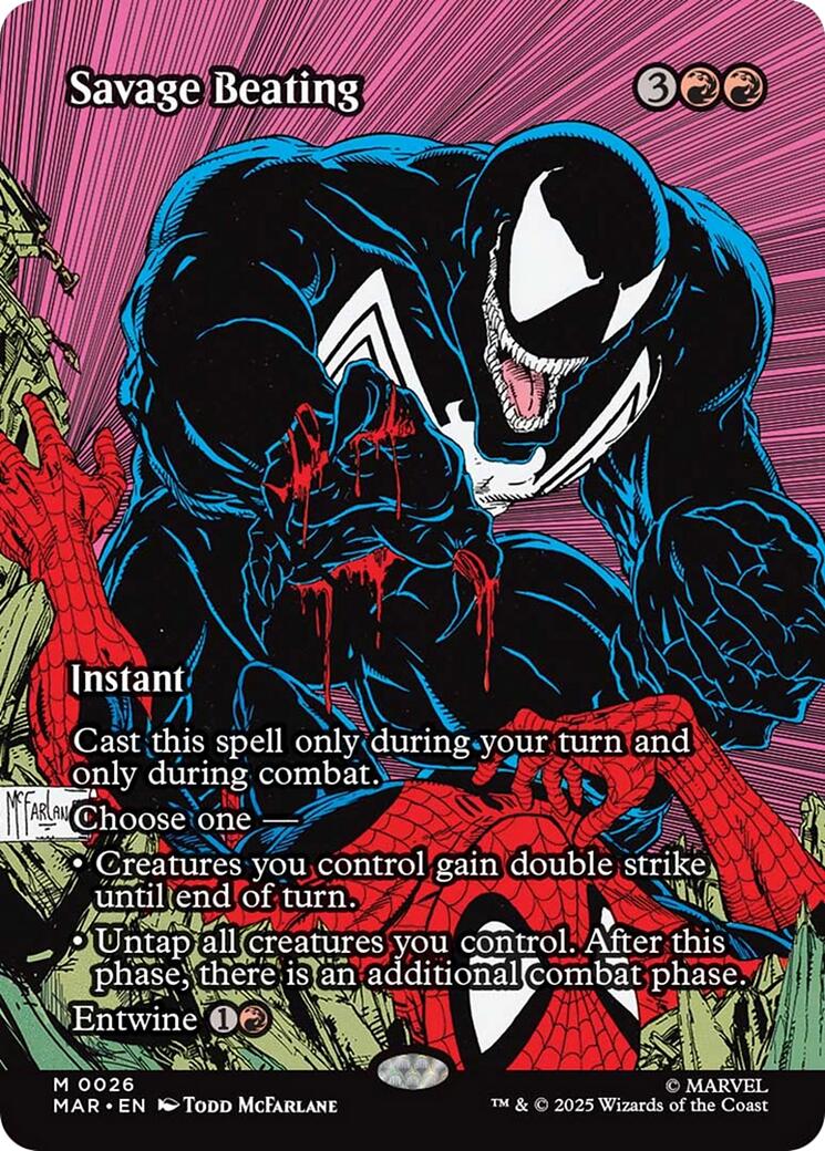 Savage Beating (Borderless) [Marvel Universe: Eternal-Legal] | Local Legends