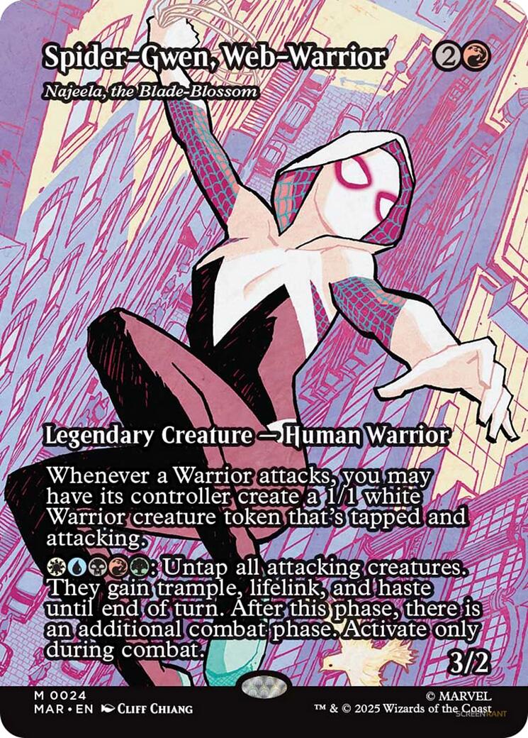 Spider-Gwen, Web-Warrior - Najeela, the Blade-Blossom (Borderless) | Local Legends
