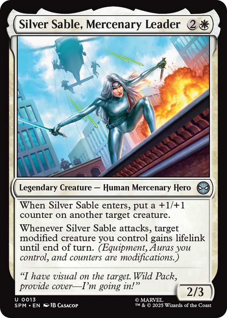 Silver Sable, Mercenary Leader | Local Legends