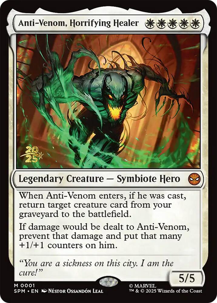 Anti-Venom, Horrifying Healer [Marvel's Spider-Man Prerelease Promos] | Local Legends
