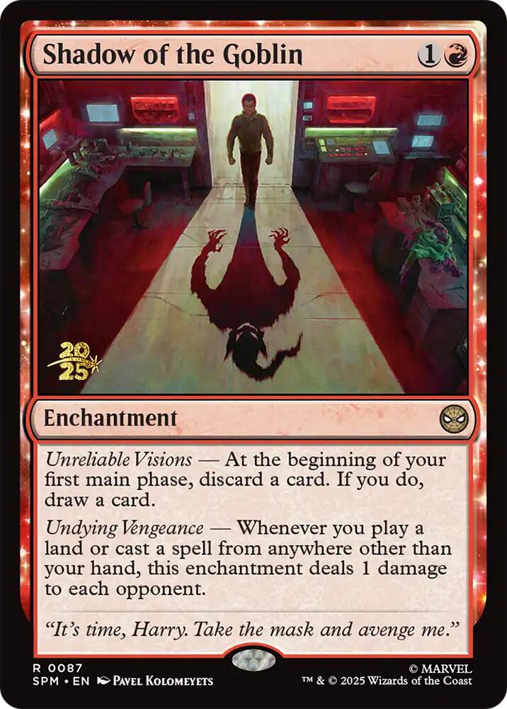 Shadow of the Goblin [Marvel's Spider-Man Prerelease Promos] | Local Legends