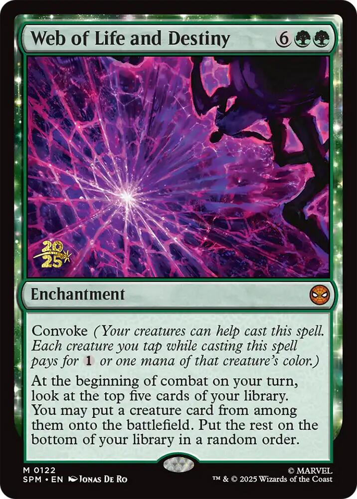 Web of Life and Destiny [Marvel's Spider-Man Prerelease Promos] | Local Legends