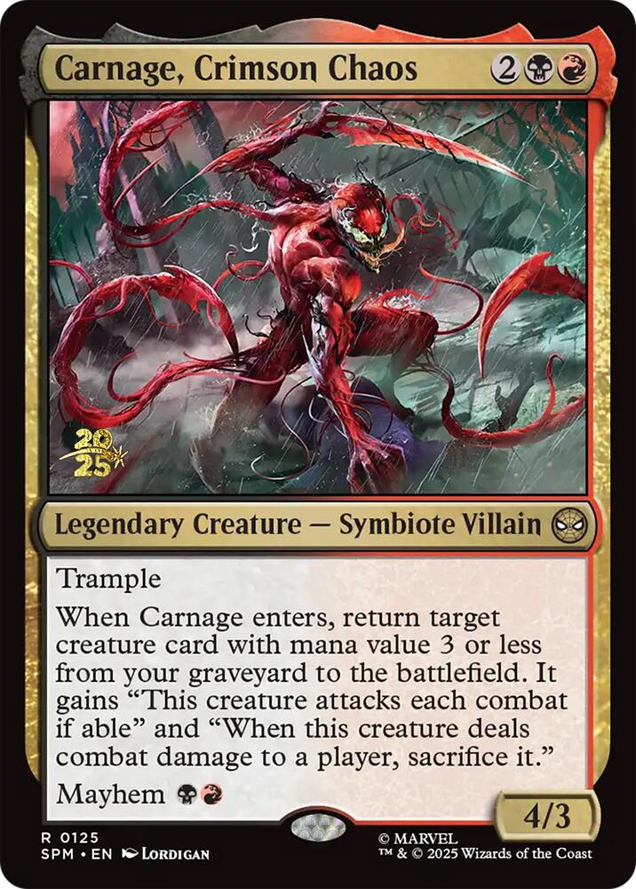 Carnage, Crimson Chaos [Marvel's Spider-Man Prerelease Promos] | Local Legends
