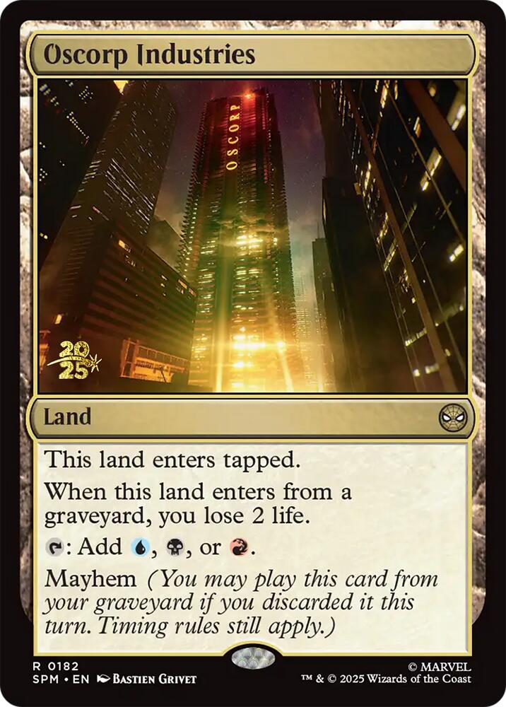Oscorp Industries [Marvel's Spider-Man Prerelease Promos] | Local Legends
