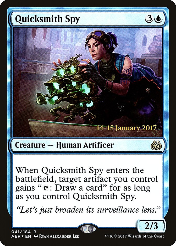 Quicksmith Spy [Aether Revolt Prerelease Promos] | Local Legends