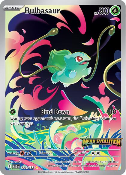 Bulbasaur - 133/132 (Mega Evolution Stamped) | Local Legends