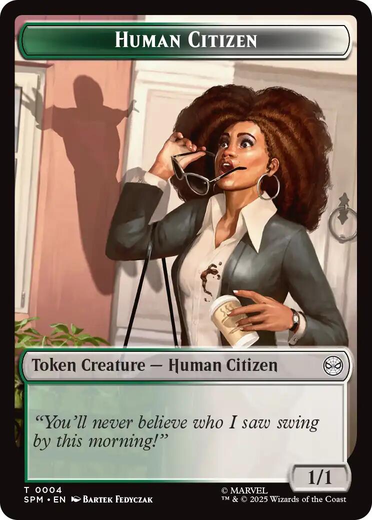 Human Citizen // Treasure Double-Sided Token [Marvel's Spider-Man Tokens] | Local Legends