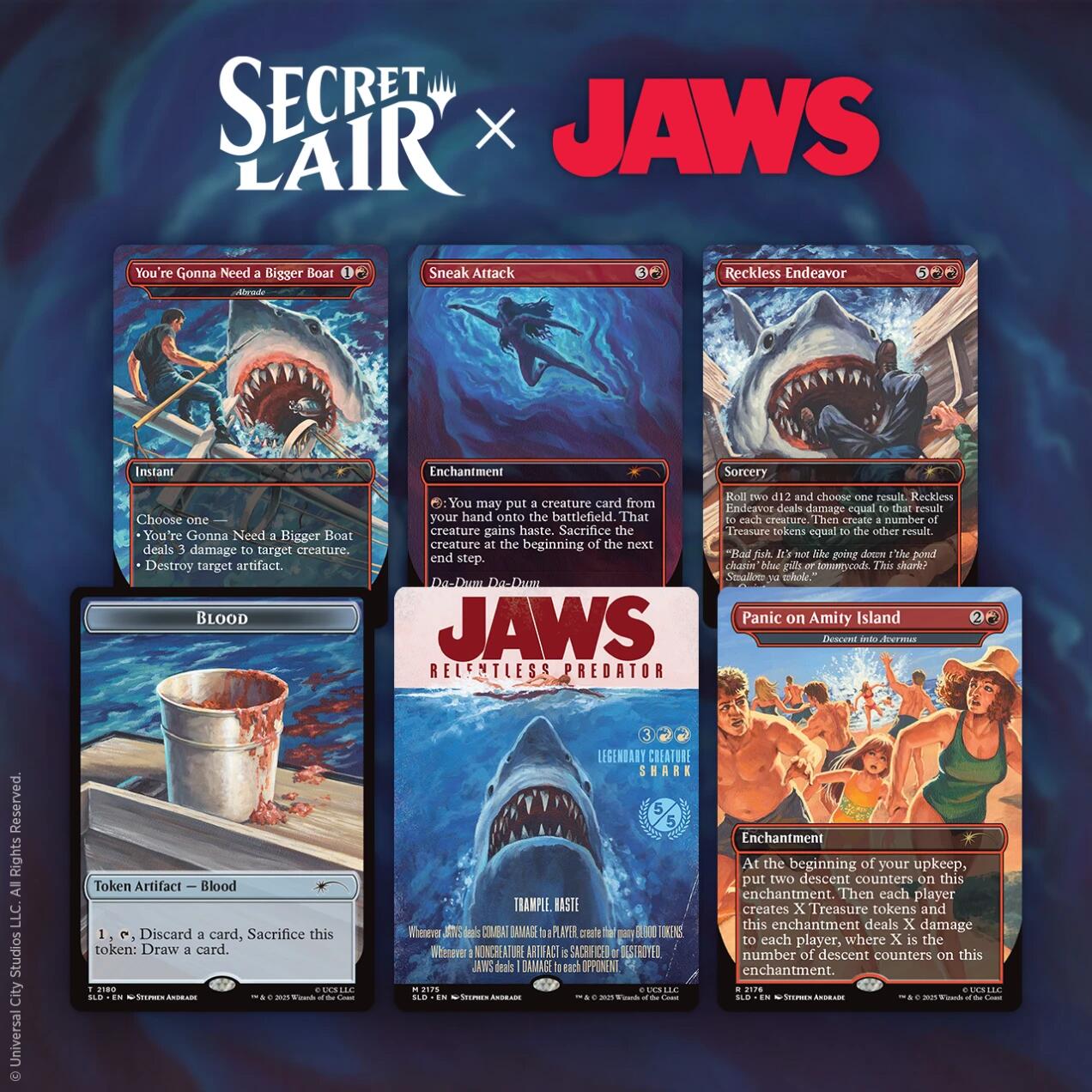 Secret Lair: Drop Series - Secret Lair x Jaws: Terror of Amity Island (Non-Foil Edition) | Local Legends