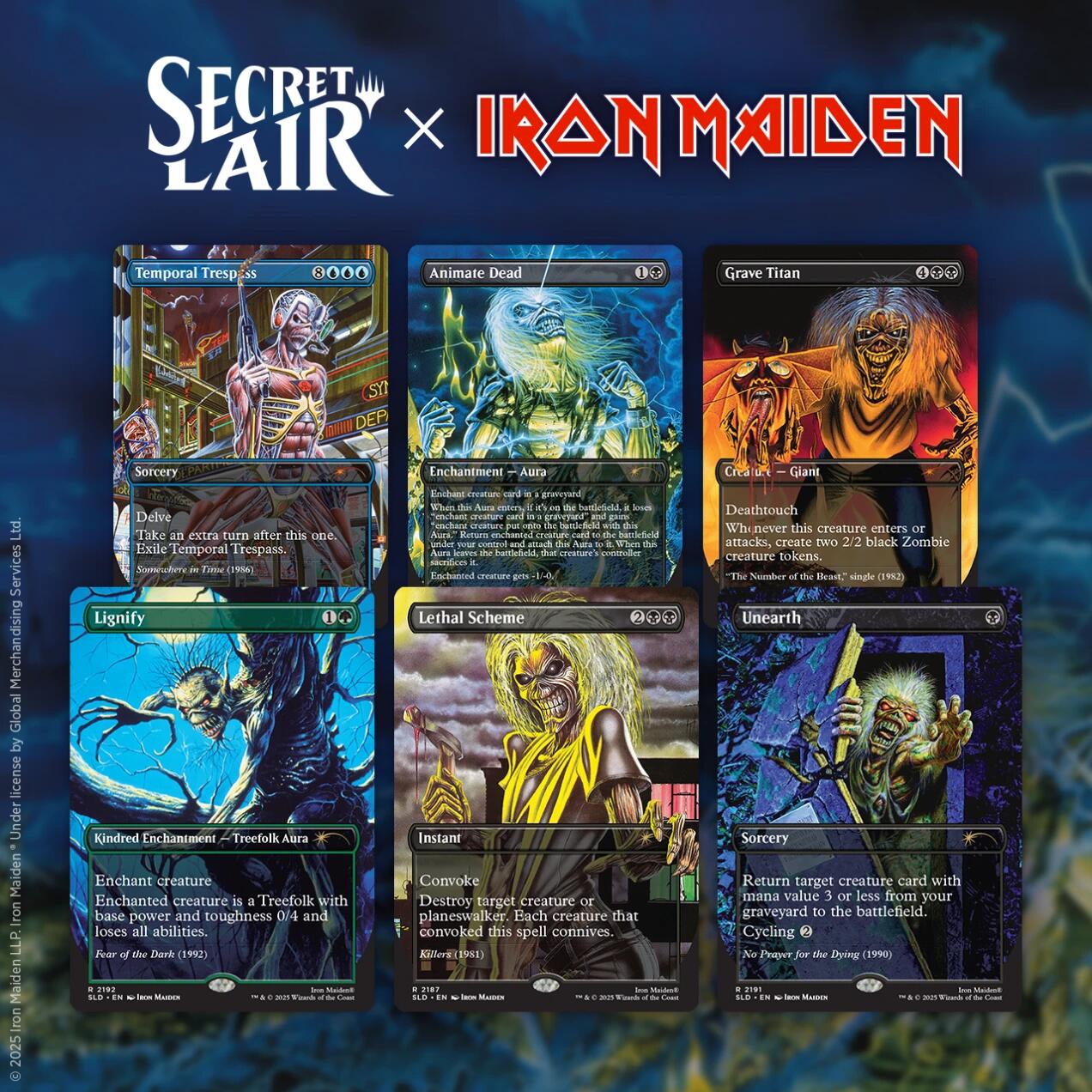 Secret Lair: Drop Series - Secret Lair x Iron Maiden: Album Art (Non-Foil Edition) | Local Legends