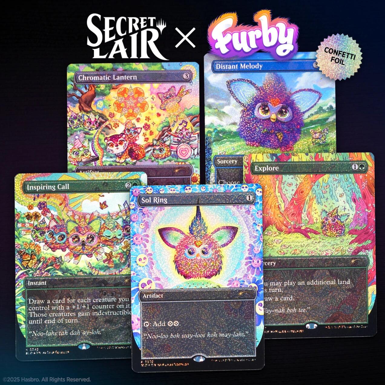 Secret Lair: Drop Series - Secret Lair x Furby: Doo-ay Noo-lah (Confetti Foil Edition) | Local Legends