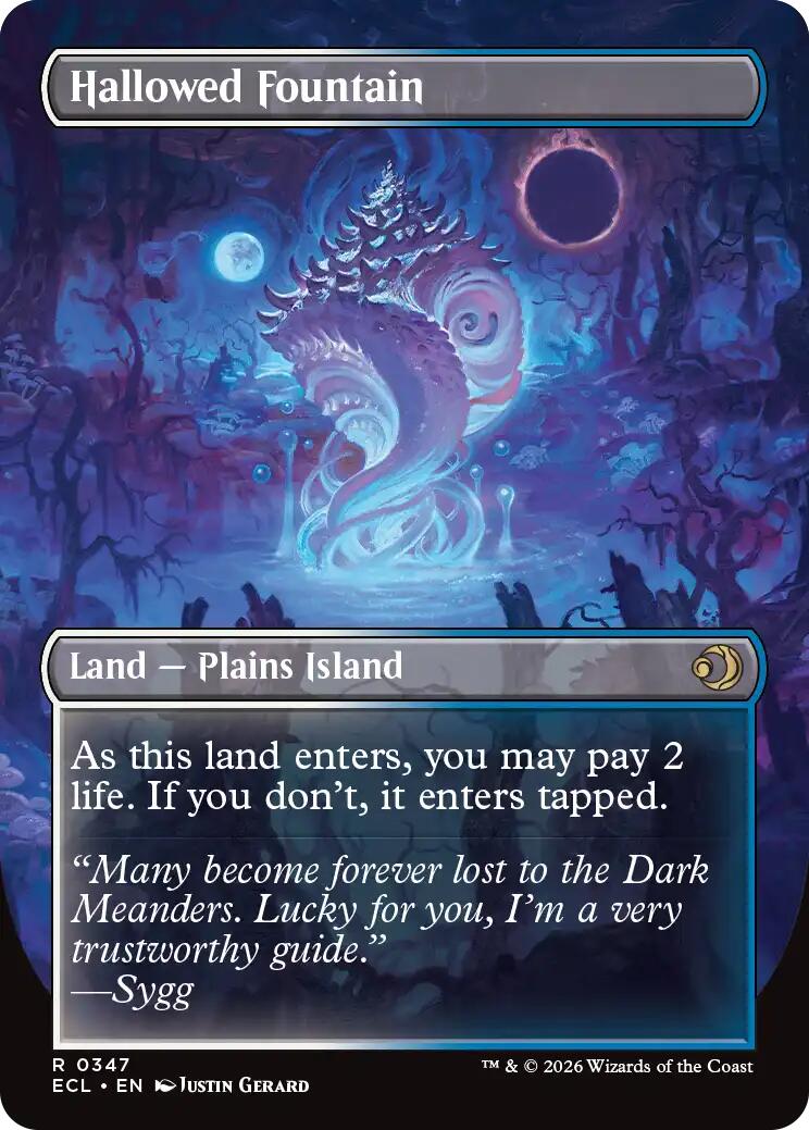 Hallowed Fountain (Borderless) [Lorwyn Eclipsed] | Local Legends