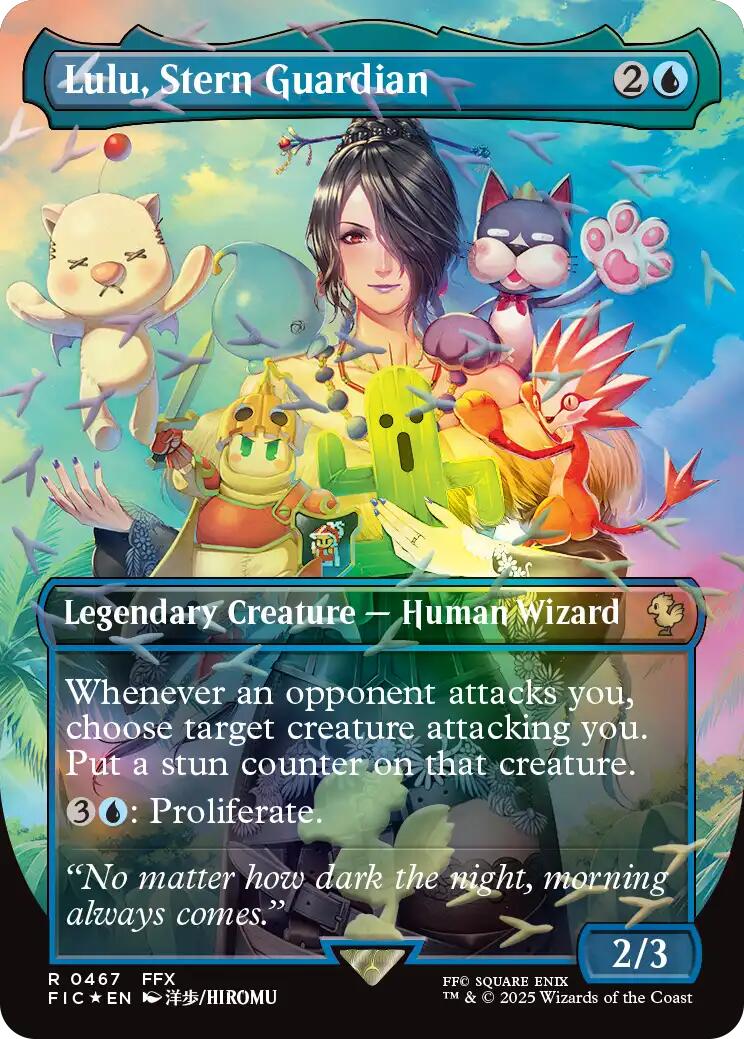 Lulu, Stern Guardian (Borderless) (Chocobo Track Foil) [FINAL FANTASY Commander] | Local Legends