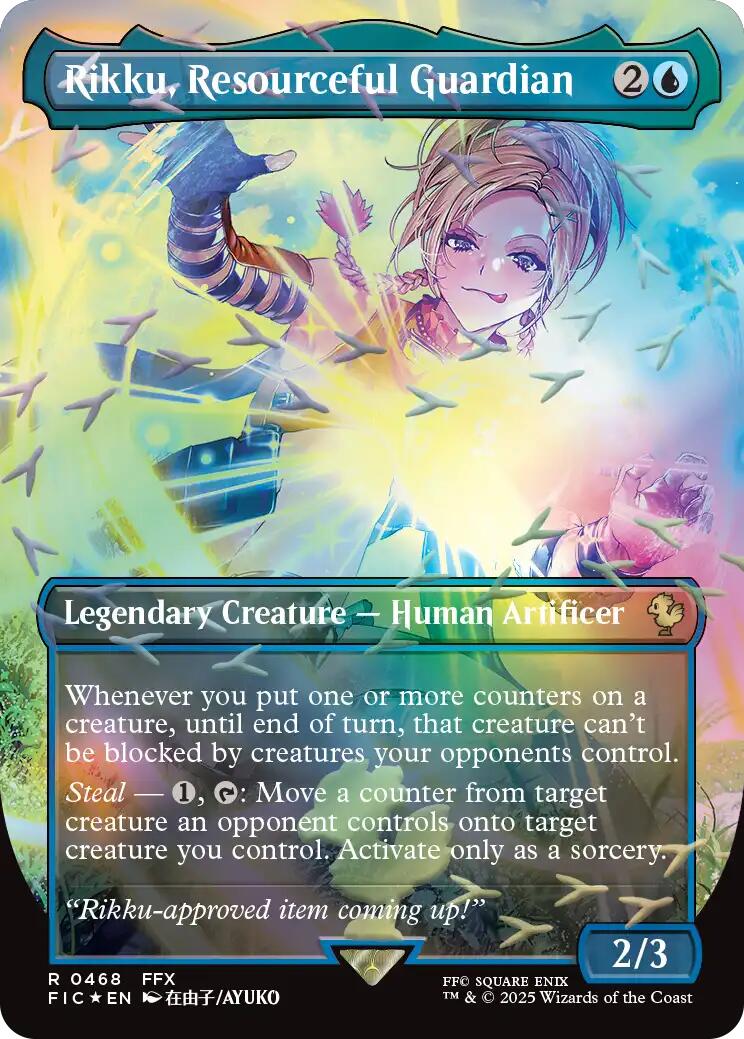 Rikku, Resourceful Guardian (Borderless) (Chocobo Track Foil) [FINAL FANTASY Commander] | Local Legends