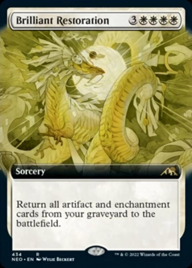 Brilliant Restoration (Extended Art) [Kamigawa: Neon Dynasty] | Local Legends