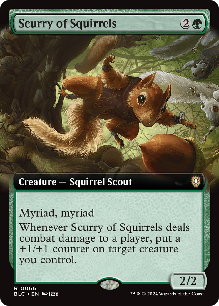 Scurry of Squirrels (Extended Art) [Bloomburrow Commander] | Local Legends