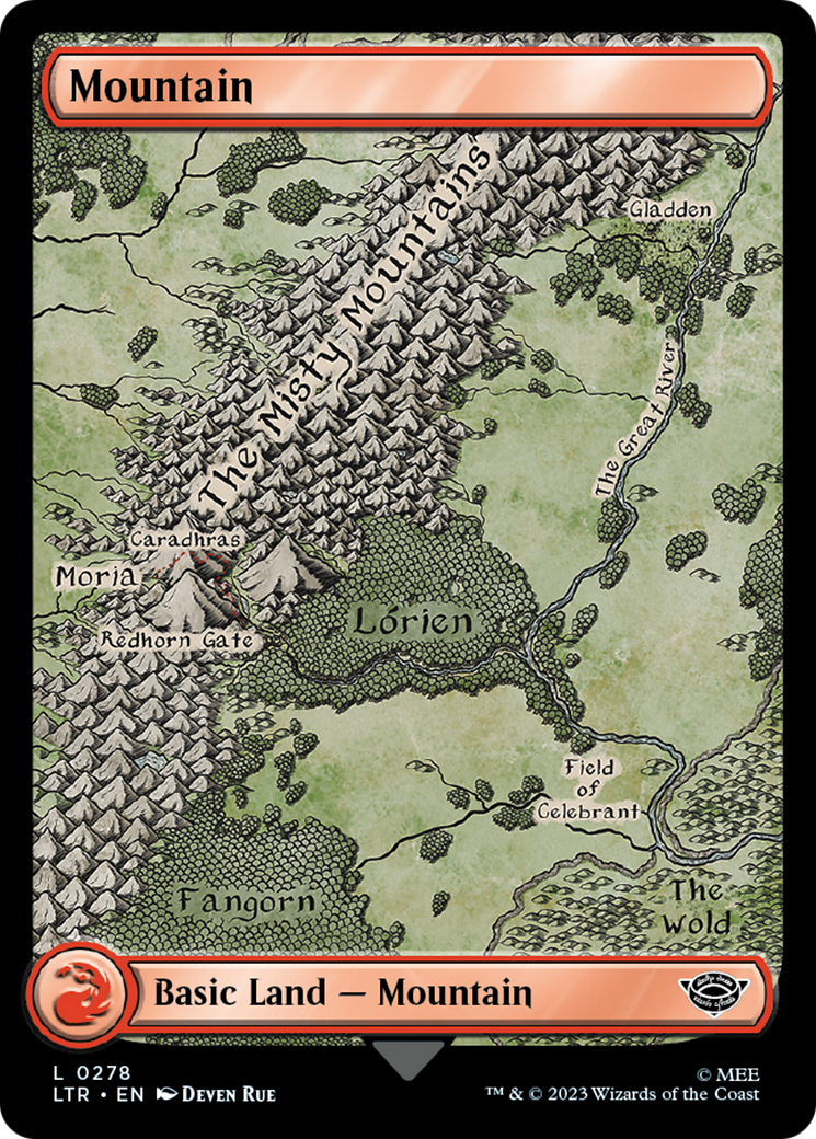 Mountain (278) [The Lord of the Rings: Tales of Middle-Earth] | Golgari Games