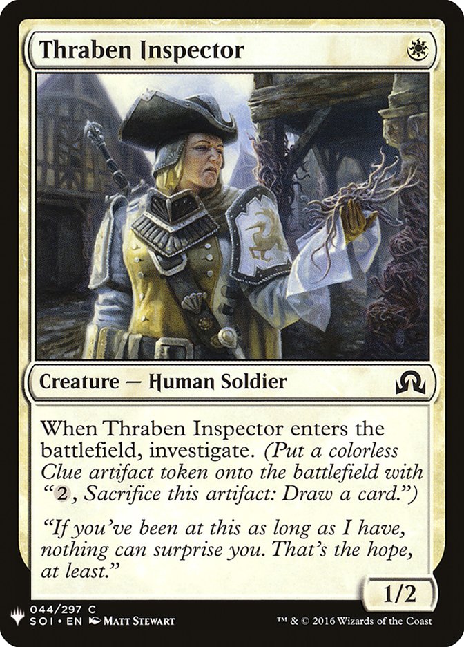 Thraben Inspector [Mystery Booster] | Local Legends