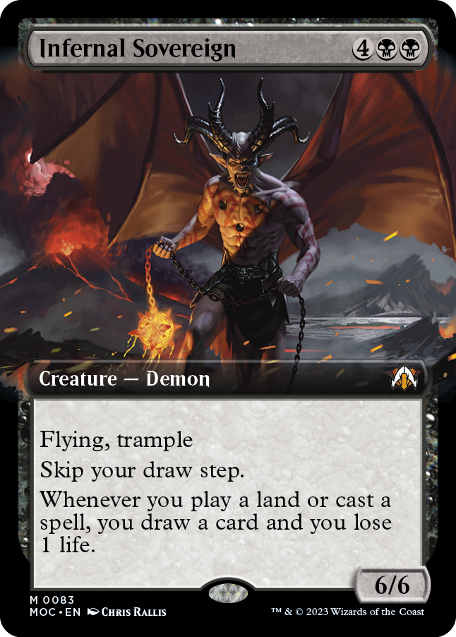Infernal Sovereign (Extended Art) [March of the Machine Commander] | Local Legends