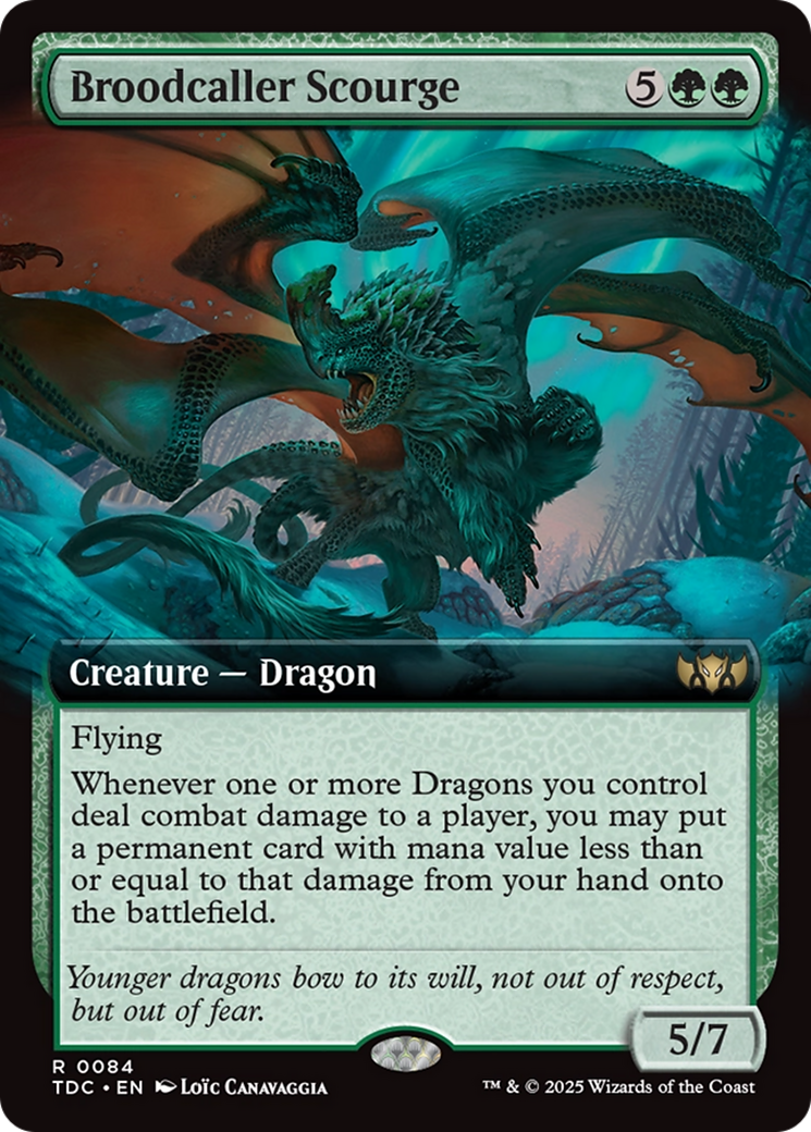 Broodcaller Scourge (Extended Art) [Tarkir: Dragonstorm Commander] | Local Legends