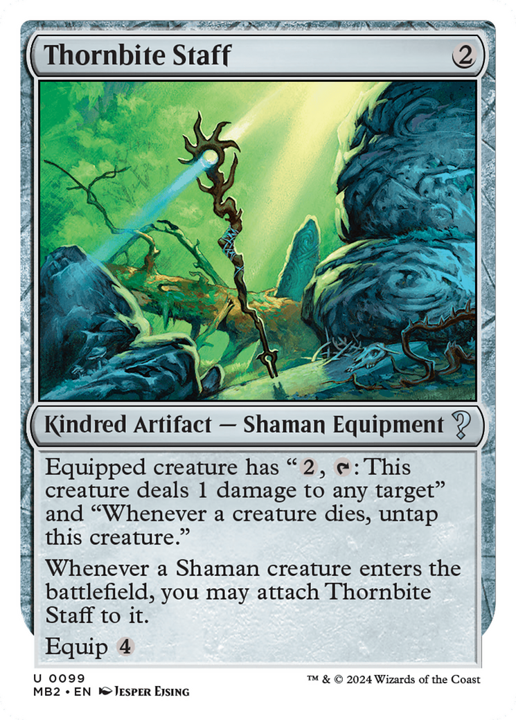 Thornbite Staff (White Border) [Mystery Booster 2] | Local Legends