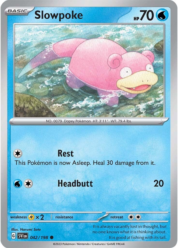 Slowpoke (042/198) [Scarlet & Violet: Base Set] | Golgari Games