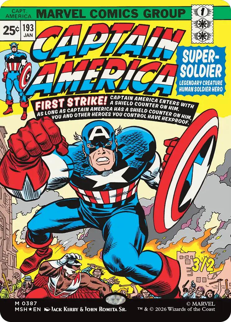 Captain America, Super-Soldier (Borderless) (0387) | Local Legends