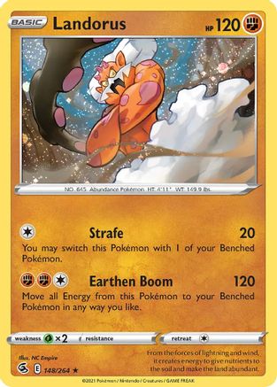 Landorus (148/264) (Cosmos Holo) [Sword & Shield: Fusion Strike] | Golgari Games