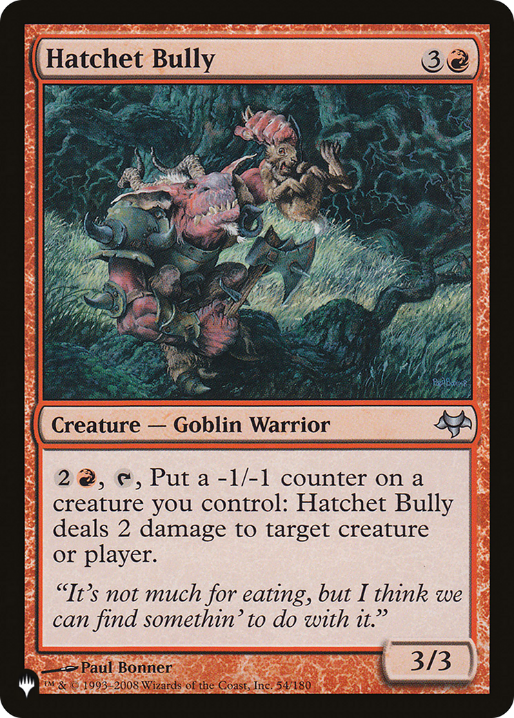 Hatchet Bully [The List] | Local Legends