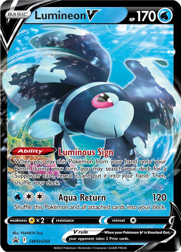 Lumineon V (SWSH250) [Sword & Shield: Black Star Promos] | Local Legends