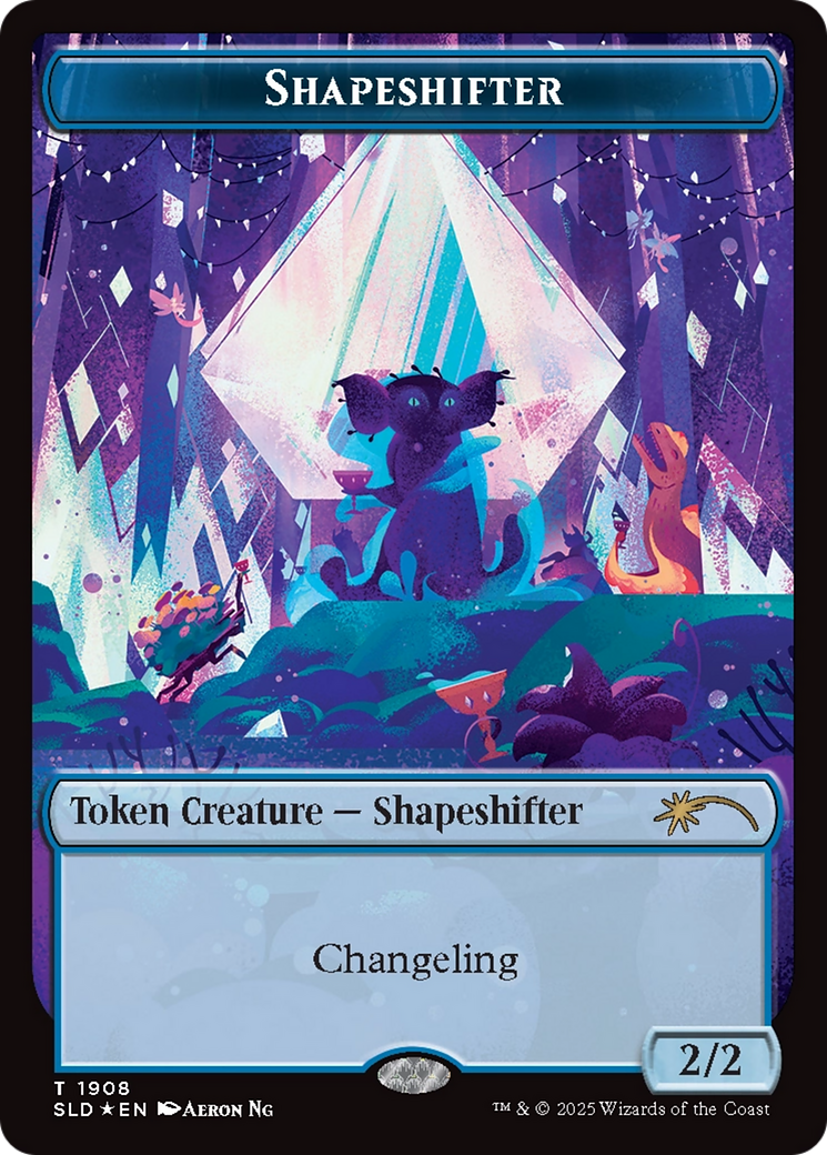 Shapeshifter Token (1908) (Double Rainbow Foil) [Secret Lair Drop Series] | Local Legends