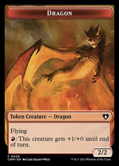 Clue // Dragon (0020) Double-Sided Token [Commander Masters Tokens] | Local Legends