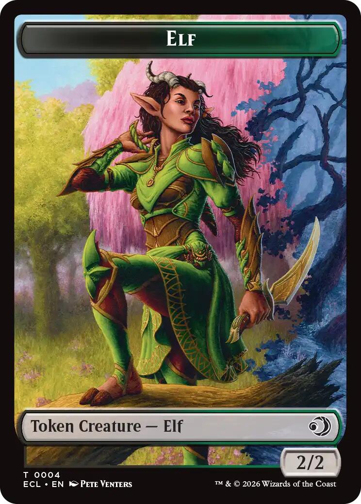 Elf // Treasure Double-Sided Token | Local Legends