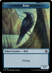 Bird // Merfolk (0003) Double-Sided Token [The Lost Caverns of Ixalan Commander Tokens] | Local Legends